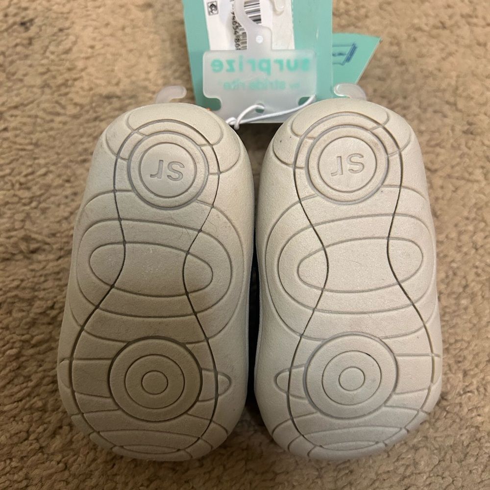 NEW Stride Rite Surprise Navy Blue Rush Toddler Boy 3 Sneaker NWT Hook & Loop - Picture 2 of 4